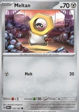 Meltan⁣ - Obsidian Flames⁣ (Common)⁣ [152]