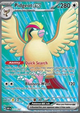 Pidgeot ex⁣ - Obsidian Flames⁣ (Ultra Rare)⁣ [217]