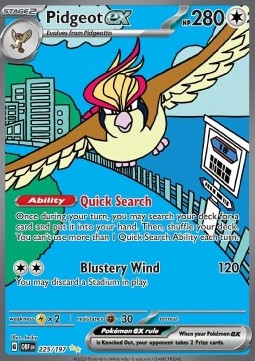 Pidgeot ex⁣ - Obsidian Flames⁣ (Special Illustration Rare)⁣ [225]