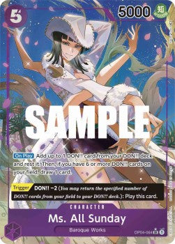 Ms. All Sunday (OP04-064) (V.2) - Kingdoms of Intrigue (Alternate Art) [OP04-064]