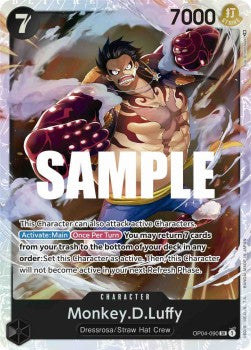 Monkey.D.Luffy (OP04-090) (V.1)⁣ - Kingdoms of Intrigue⁣ (Super Rare)⁣ [090]