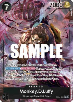 Monkey.D.Luffy (OP04-090) (V.2) - Kingdoms of Intrigue (Alternate Art) [OP04-090]