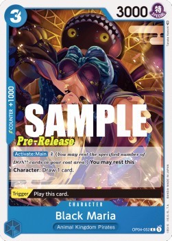 Black Maria (OP04-052)⁣ - Promos: Kingdoms of Intrigue⁣ (Common)⁣ [052]