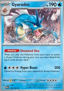 Gyarados⁣ - 151⁣ (Rare)⁣ [130]