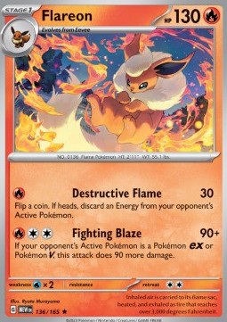 Flareon⁣ - 151⁣ (Rare)⁣ [136]