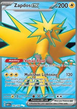 Zapdos ex⁣ - 151⁣ (Ultra Rare)⁣ [192]