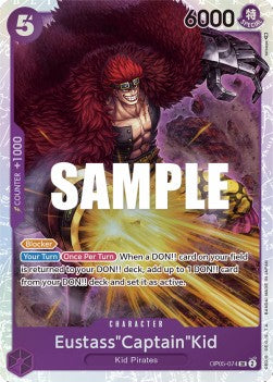 Eustass"Captain"Kid (OP05-074) (V.1) - Awakening of the New Era (Super Rare) [OP05-074]