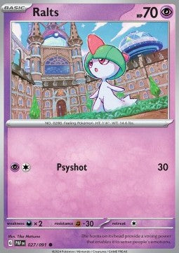 Ralts⁣ - Paldean Fates⁣ (Common)⁣ [027]