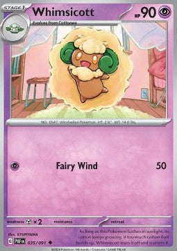 Whimsicott⁣ - Paldean Fates⁣ (Uncommon)⁣ [035]