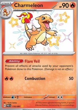 Charmeleon⁣ - Paldean Fates⁣ (Shiny Rare)⁣ [110]