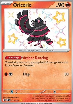 Oricorio⁣ - Paldean Fates⁣ (Shiny Rare)⁣ [113]