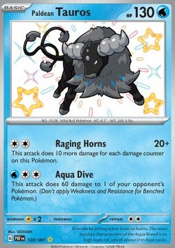 Paldean Tauros⁣ - Paldean Fates⁣ (Shiny Rare)⁣ [120]