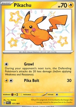 Pikachu⁣ - Paldean Fates⁣ (Shiny Rare)⁣ [131]