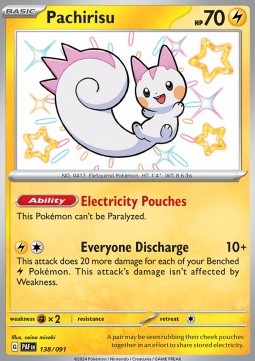 Pachirisu⁣ - Paldean Fates⁣ (Shiny Rare)⁣ [138]