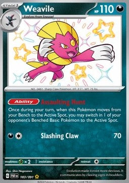 Weavile⁣ - Paldean Fates⁣ (Shiny Rare)⁣ [183]