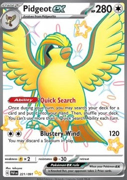 Pidgeot ex⁣ - Paldean Fates⁣ (Shiny Ultra Rare)⁣ [221]