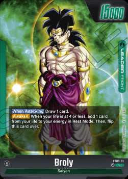 Broly // Broly (FS03-01) [Fusion World]⁣ - Starter Deck: Broly [Fusion World]⁣ (Leader)⁣ [01]