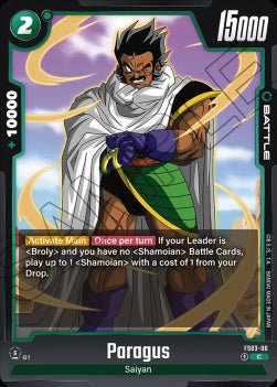 Paragus (FS03-06) [Fusion World]⁣ - Starter Deck: Broly [Fusion World]⁣ (Common)⁣ [06]