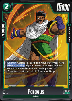 Paragus (FS03-07) [Fusion World] (V.1 - Common)⁣ - Starter Deck: Broly [Fusion World]⁣ (Common)⁣ [07]