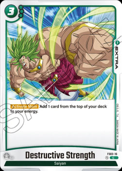 Destructive Strength (FS03-16) [Fusion World] (V.1 - Common)⁣ - Starter Deck: Broly [Fusion World]⁣ (Common)⁣ [16]