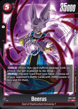 Beerus (FB01-023) [Fusion World] (V.1 - Super Rare)⁣ - Awakened Pulse [Fusion World]⁣ (Super Rare)⁣ [023]