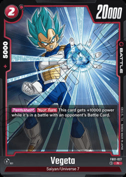 Vegeta (FB01-027) [Fusion World]⁣ - Awakened Pulse [Fusion World]⁣ (Rare)⁣ [027]