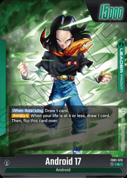 Android 17 // Android 17 / Android 18 (FB01-070) [Fusion World] (V.1 - Leader)⁣ - Awakened Pulse [Fusion World]⁣ (Leader)⁣ [070]