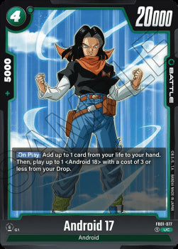 Android 17 (FB01-077) [Fusion World]⁣ - Awakened Pulse [Fusion World]⁣ (Uncommon)⁣ [077]