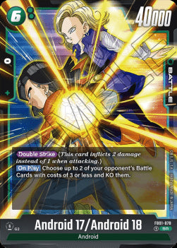 Android 17 / Android 18 (FB01-078) [Fusion World] (V.1 - Super Rare)⁣ - Awakened Pulse [Fusion World]⁣ (Super Rare)⁣ [078]