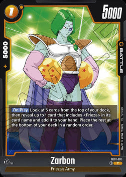 Zarbon (FB01-116) [Fusion World]⁣ - Awakened Pulse [Fusion World]⁣ (Common)⁣ [116]