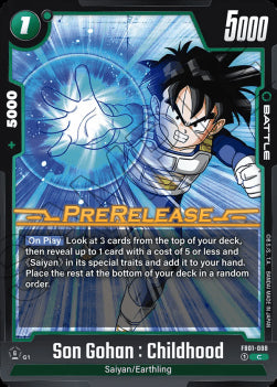 Son Gohan : Childhood (FB01-088) [Fusion World]⁣ - Promos: Awakened Pulse [Fusion World]⁣ (Common)⁣ [088]