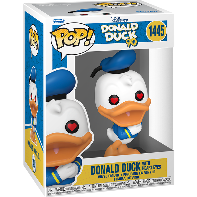 Funko POP! - Disney: Donald Duck with Heart Eyes (Anders And) #1445