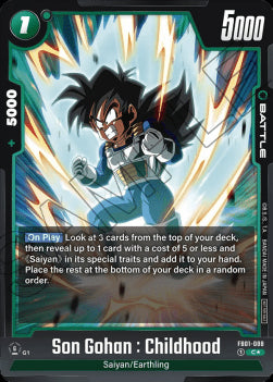 Son Gohan : Childhood (FB01-088) [Fusion World]⁣ - Unnumbered Promos [Fusion World]⁣ (Common)⁣ [FB01-088]