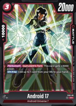 Android 17 (FS01-06) [Fusion World] (V.2 - Common)⁣ - Starter Deck: Son Goku [Fusion World]⁣ (Common)⁣ [06]