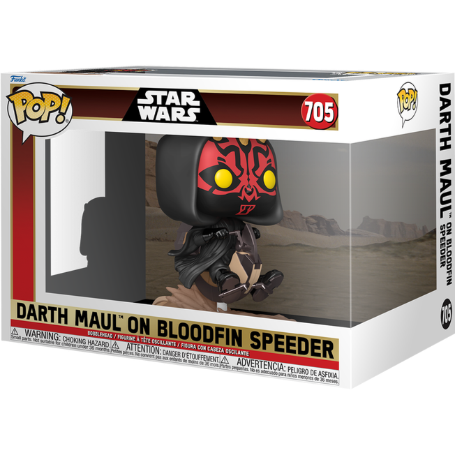 Funko POP! Rides - Star Wars: Darth Maul on Bloodfin Speeder #705