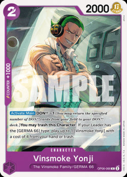 Vinsmoke Yonji (OP06-066)⁣ - Wings of the Captain⁣ (Common)⁣ [066]