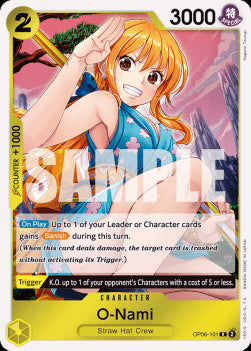 O-Nami (OP06-101) (V.1)⁣ - Wings of the Captain⁣ (Rare)⁣ [101]