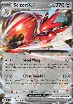 Scizor ex⁣ - Temporal Forces⁣ (Double Rare)⁣ [111]