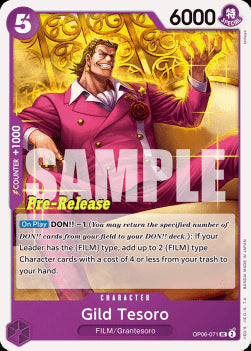 Gild Tesoro (OP06-071)⁣ - Promos: Wings of the Captain⁣ (Uncommon)⁣ [071]