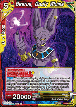 Beerus, Godly Whims⁣ - Beyond Generations⁣ (Rare)⁣ [127]