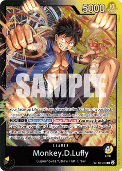 Monkey.D.Luffy (ST13-003) (V.1) - Ultra Deck: The Three Brothers (Leader) [ST-13-003]
