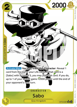 Sabo (ST13-007) (V.2) - Ultra Deck: The Three Brothers (Alternate Art) [ST-13-007]