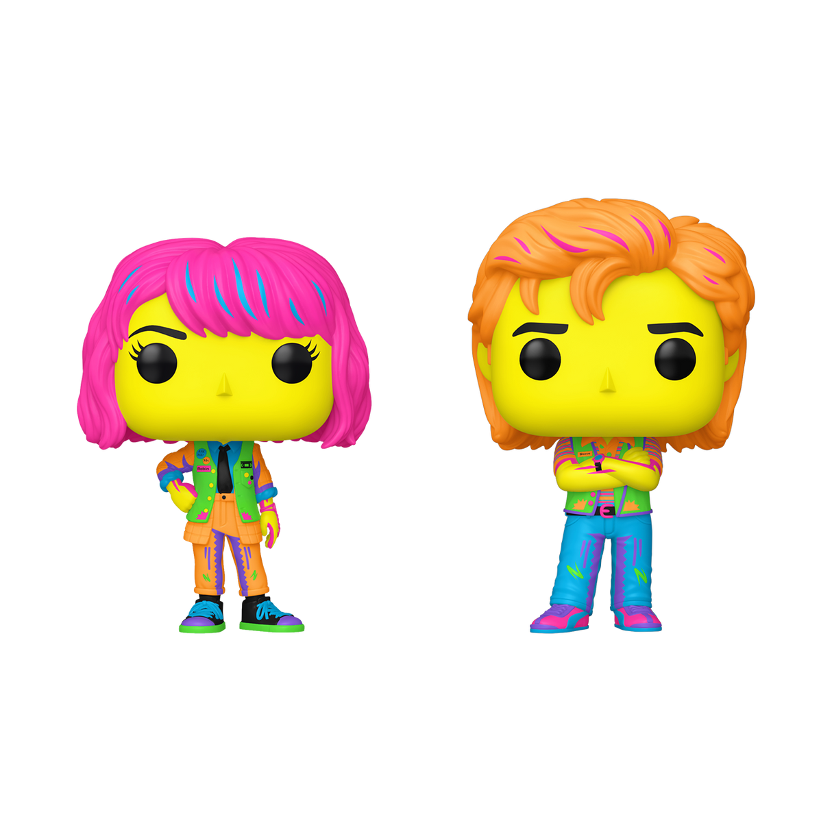 Funko POP! - Stranger Things: Robin & Steve (Black Light) - 2-Pack