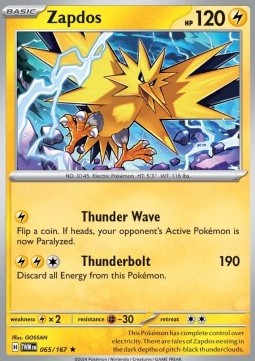 Zapdos⁣ - Twilight Masquerade⁣ (Rare)⁣ [065]