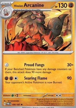 Hisuian Arcanine⁣ - Twilight Masquerade⁣ (Rare)⁣ [100]