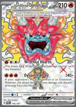 Hearthflame Mask Ogerpon ex⁣ - Twilight Masquerade⁣ (Ultra Rare)⁣ [192]