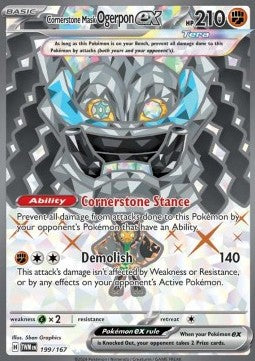 Cornerstone Mask Ogerpon ex⁣ - Twilight Masquerade⁣ (Ultra Rare)⁣ [199]