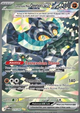 Cornerstone Mask Ogerpon ex⁣ - Twilight Masquerade⁣ (Special Illustration Rare)⁣ [215]