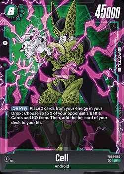 Cell (FB02-084) [Fusion World] (V.1 - Super Rare)⁣ - Blazing Aura [Fusion World]⁣ (Super Rare)⁣ [084]