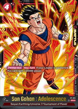 Son Gohan : Adolescence (FP-013) [Fusion World] (V.2 - Promo)⁣ - Promos [Fusion World]⁣ (Promo)⁣ [013]